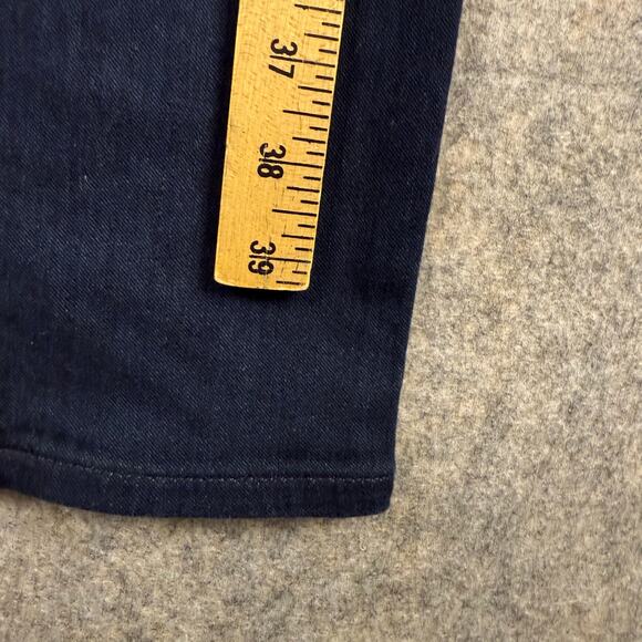 Spanx Signature Straight Side Zip Dark Blue Wash Jeans Size 26 32” EUC 338 - Picture 5 of 11